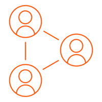 orange social value icon